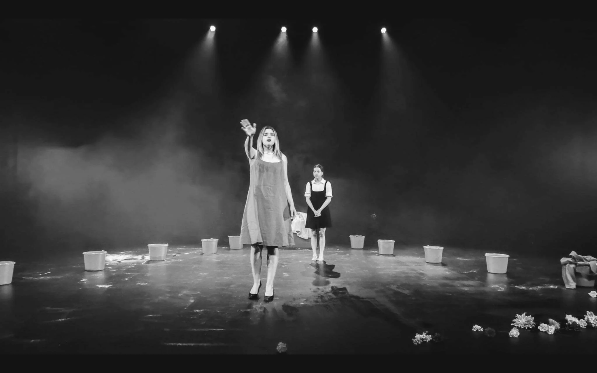 Anne-Sophie op het podium